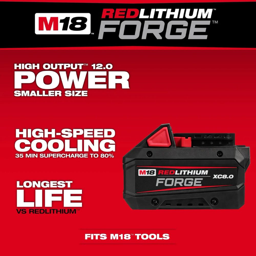 Milwaukee M18 REDLITHIUM FORGE XC8.0 Battery Pack from Columbia Safety